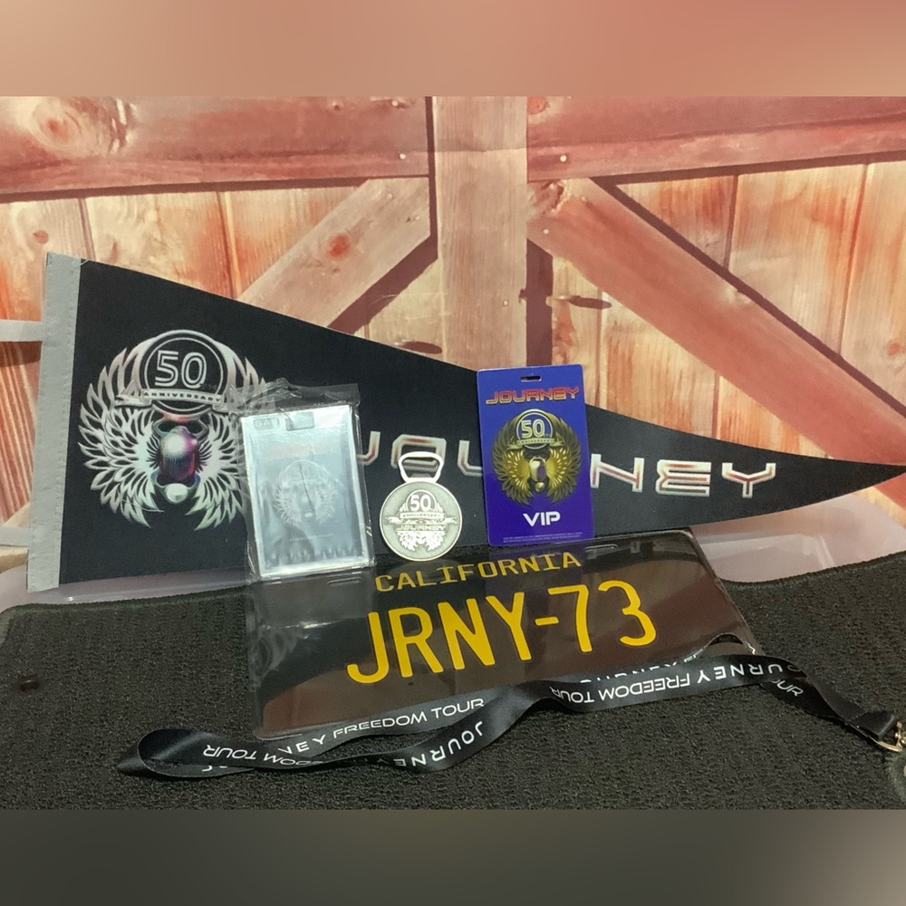 Journey 50th anniversary, freedom tour, VIP fan memorabilia pack.